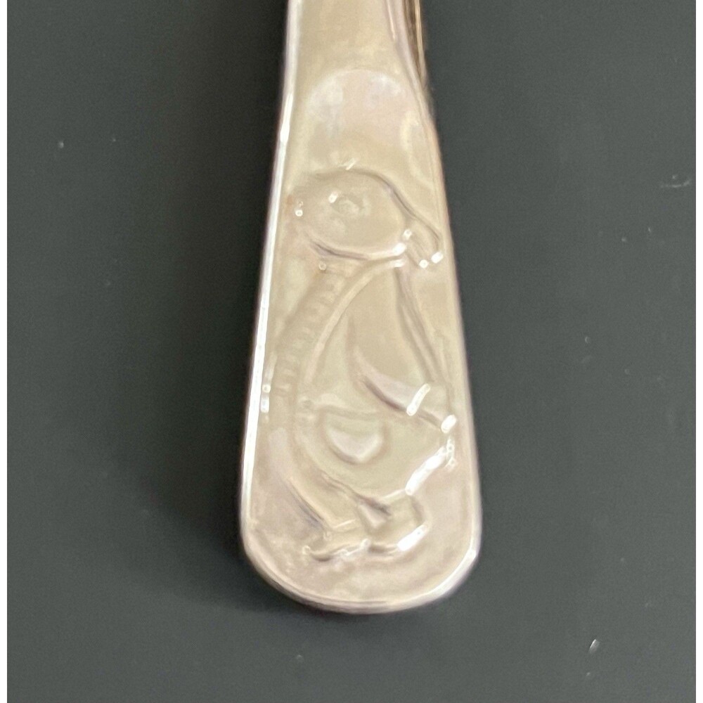 VTG Peter Rabbit Grenadier England UK Silver Plate Baby Knife Utensil - Picture 2 of 2